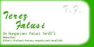 terez falusi business card